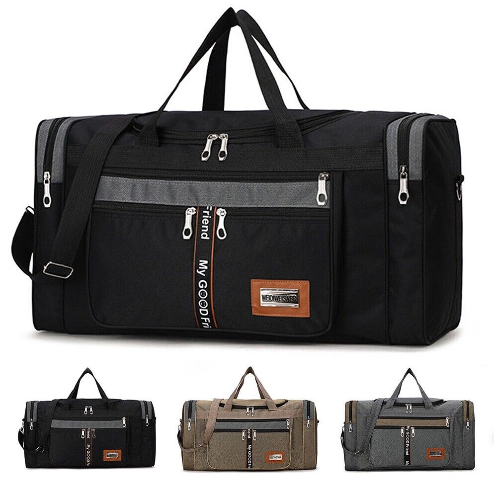 Oxford Duffle Luggage Bag Waterproof Travel Gym Sports Handbag w/ Shoulder Strap 24Hr Smart